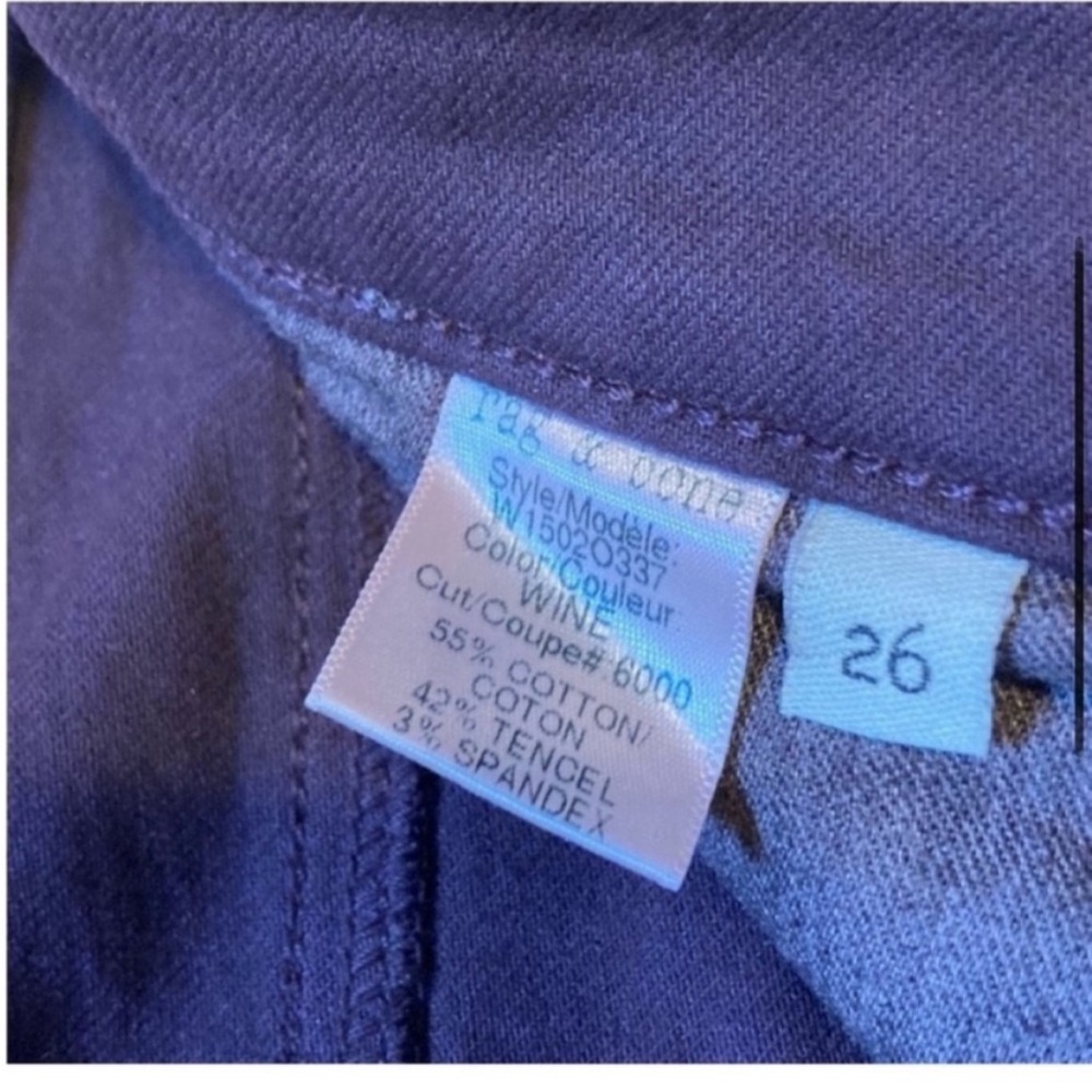 Rag & Bone Skinny Jeans Wine color size 26 - Picture 4 of 7